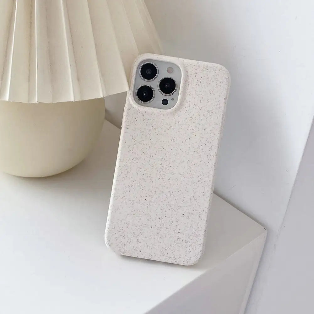 White Compostable IPhone Case (with strap)