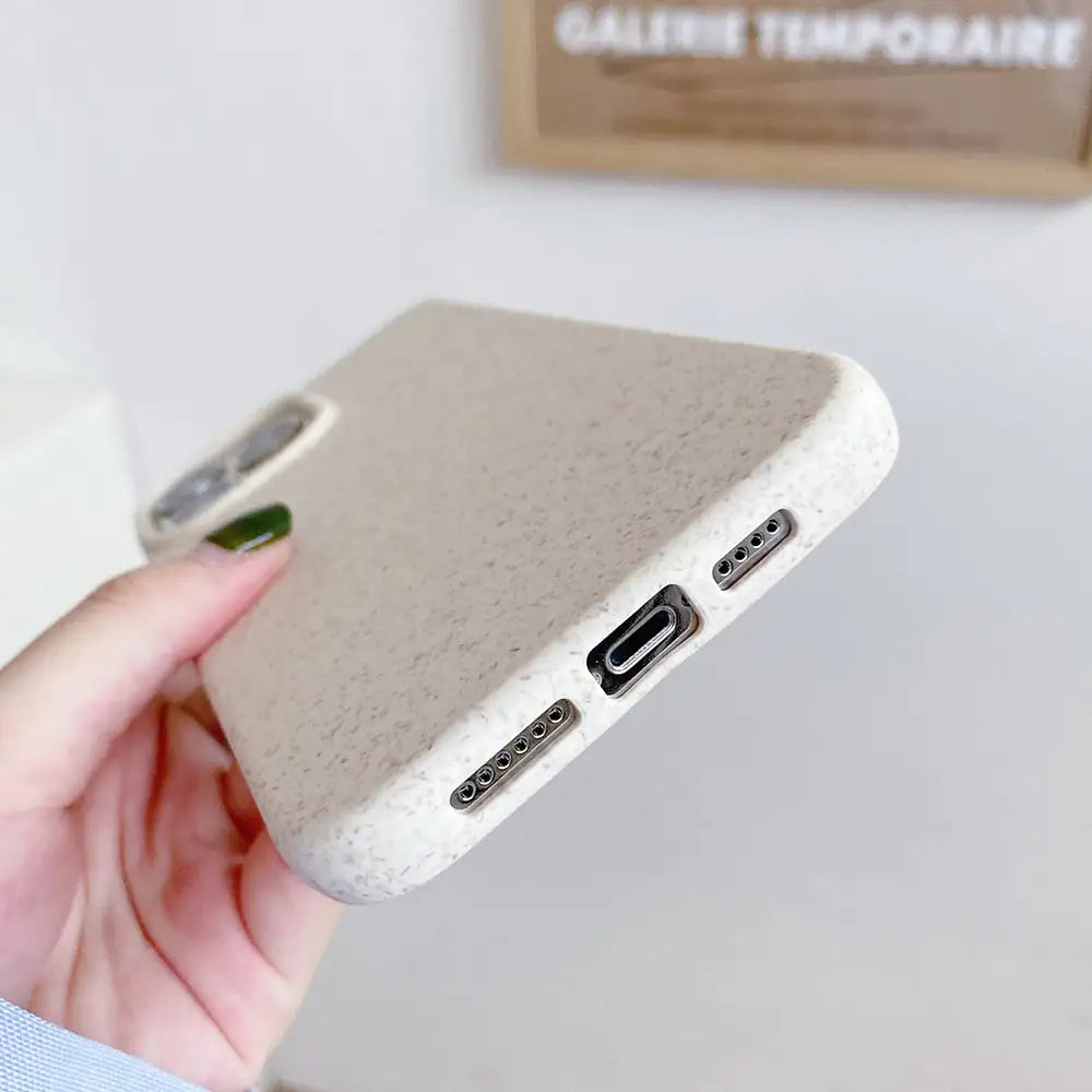 White Compostable IPhone Case (with strap)
