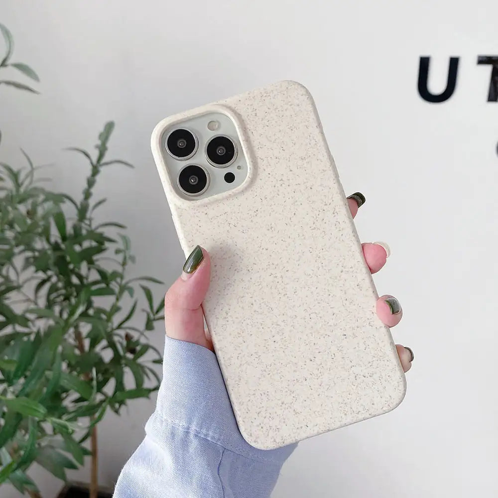 White Compostable IPhone Case (with strap)