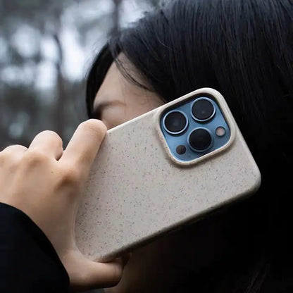 Beige Compostable IPhone Case (with strap)