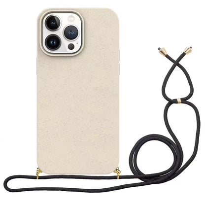 Beige Compostable IPhone Case (with strap)