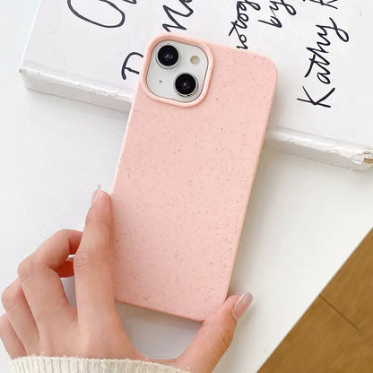 Pink Compostable IPhone Case (with strap)