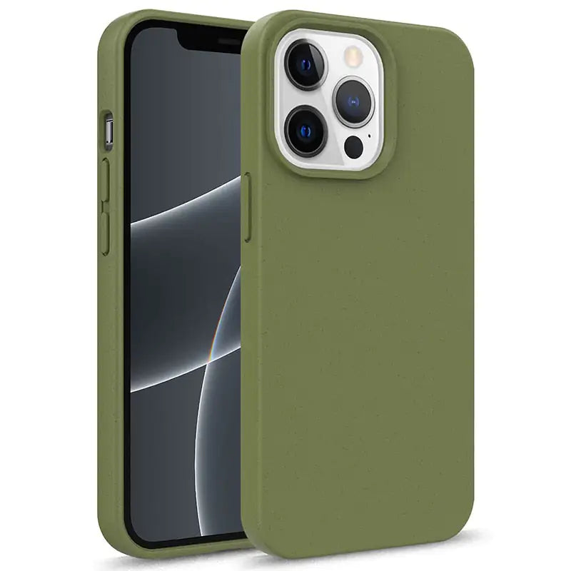 Green Compostable IPhone Case (with strap)